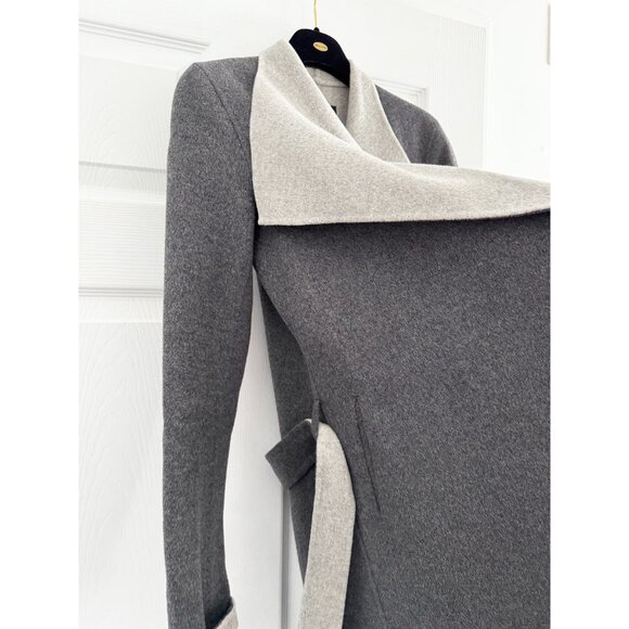 Joseph Grey Doubleface "Lisa Long" Coat, size 34. Fits like a size 2 - Picture 6 of 14